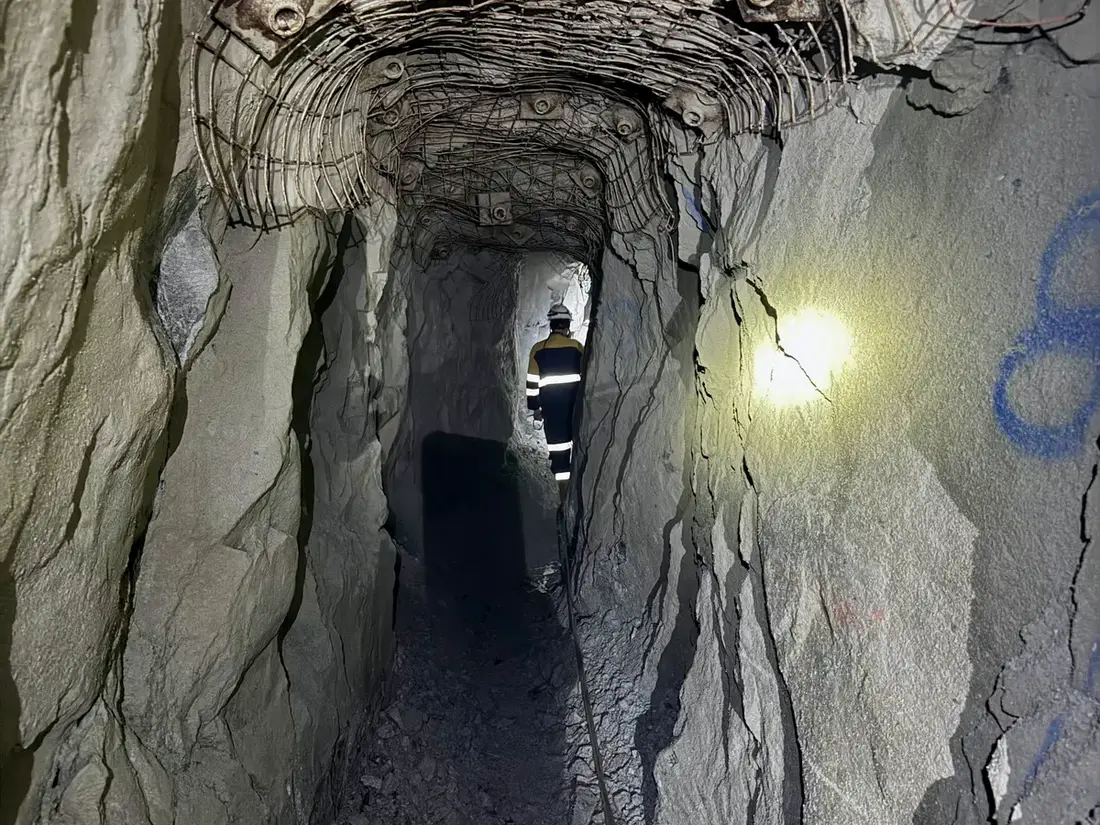 An underground drift at a partner mine — the environment autonomous systems must understand.